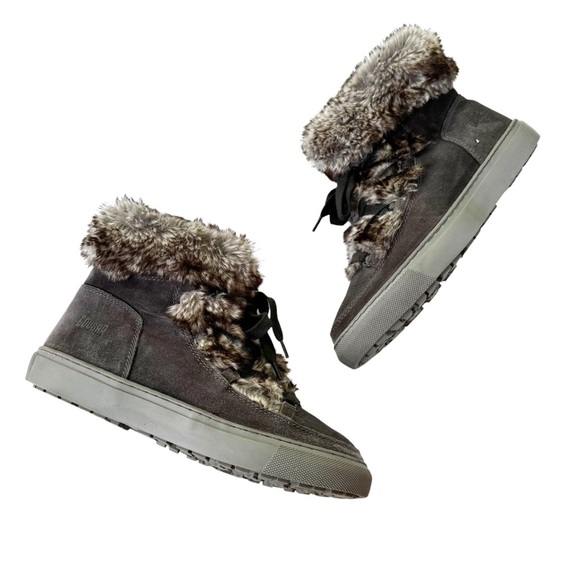 NWT Cougar Waterproof Suede with Faux Fur Dasha Snow Boot Pewter Gray Size 9 - Picture 13 of 13